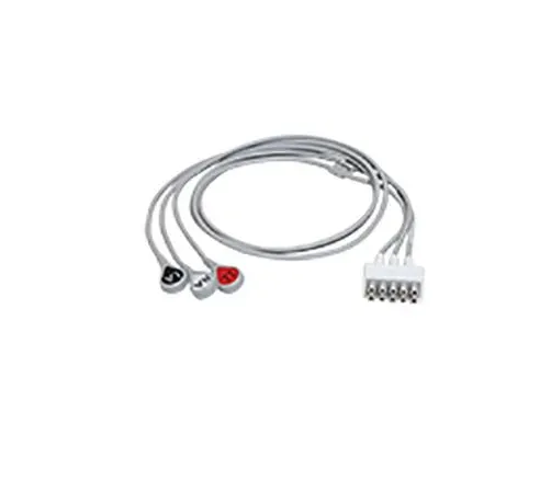 GE Healthcare - 2106385-001 - Ecg Leadwire Set 3 Lead, Snap, Aha, 74 Cm/ 29 In For Use With Ecg Monitors