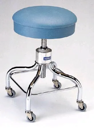 Pedigo Products - P-36-BLK - Exam Stool Backless Spin Lift Height Adjustment 4 Casters, 2 Inch Diameter Black