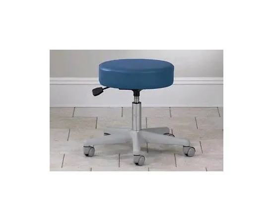 Clinton Industries - Value Series - 2135-3SB - Exam Stool Value Series Backless Pneumatic Height Adjustment 5 Casters Slate Blue
