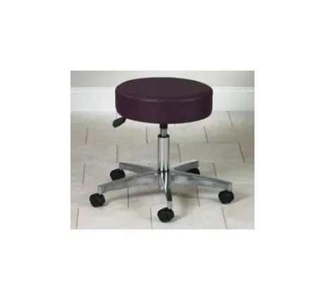 Clinton Industries - Mid Series - 2155-3CM - Exam Stool Mid Series Backless Pneumatic Height Adjustment 5 Casters Cream