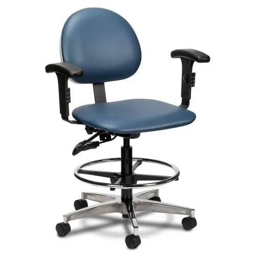 Clinton Industries - 2188-W - Lab stool w/ contour seat & arms