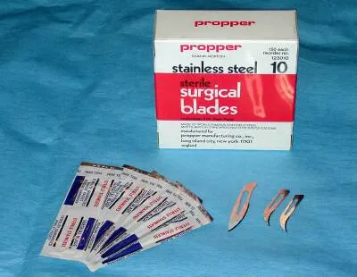 Propper - 12301000 - Surgical Blade propper Stainless Steel No. 10 Sterile Disposable Individually Wrapped