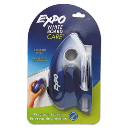 EXPO - SAN-8473KF - White Board Care Dry Erase Precision Eraser With Replaceable Pad, Eight Peel-off Layers, 7.6 X 3.4 X 3.6