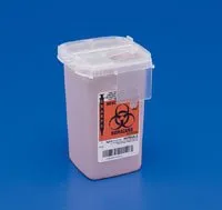 Cardinal - SharpSafety - 8900MW - Sharps Container SharpSafety Translucent Base 11 H X 10-3/4 W X 4-3/4 D Inch Vertical Entry 0.25 Gallon