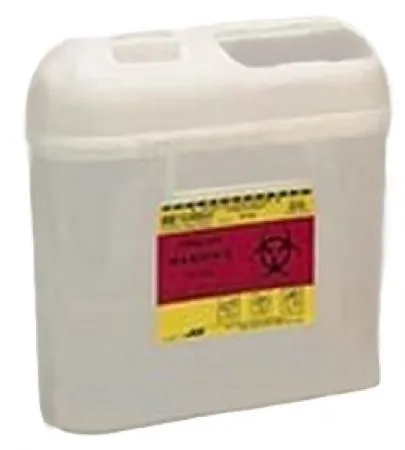 BD Becton Dickinson - BD - 305425 -  Sharps Container  Pearl Base 11 7/10 H X 11 3/5 W X 4 1/2 D Inch Horizontal Entry 1.35 Gallon