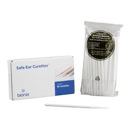 Bionix - FlexLoop - 9555 - Ear Curette FlexLoop 6 Inch Length Round Handle 4 mm Tip Curved Flexible Oval Loop Tip