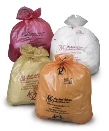 Medegen Medical Products - 842 - Biohazard Waste Bag Medegen Medical Products 7 To 10 Gal. Red Bag Polypropylene 19 X 24 Inch