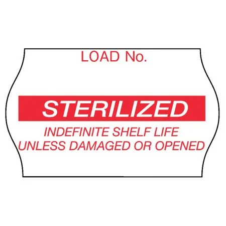 3M - Comply - 1269R -  Pre Printed Label  Laboratory Use Red Label Sterilized Red Sterilization Label 5/8 X 1 1/8 Inch