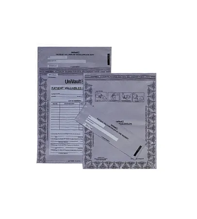 Medegen Medical Products - UFPVE912 - Patient Valuables Envelope 9 X 12 Inch Polyethylene Adhesive Closure Gray