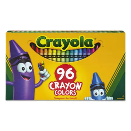 Crayola - CYO-520096 - Classic Color Crayons In Flip-top Pack With Sharpener, 96 Colors/pack