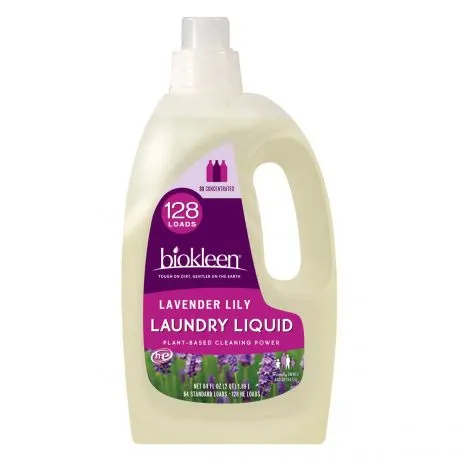 Biokleen - 234889 - Laundry Products Laundry Liquid, Lavender Lily  (128 HE loads)
