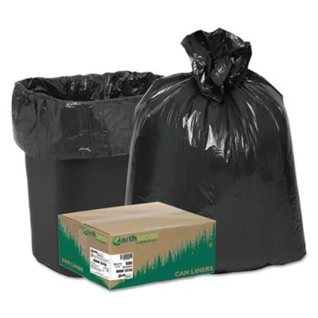 Earthsense Commercial - WBI-RNW3310 - Linear Low Density Recycled Can Liners, 16 Gal, 0.85 Mil, 24 X 33, Black, 25 Bags/roll, 20 Rolls/carton