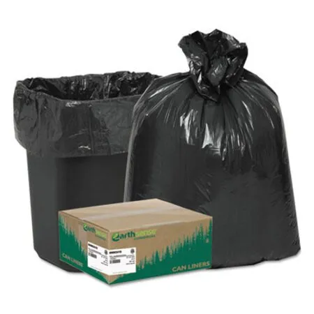 Earthsense Commercial - WBI-RNW2410 - Linear Low Density Recycled Can Liners, 10 Gal, 0.85 Mil, 24 X 23, Black, 25 Bags/roll, 20 Rolls/carton
