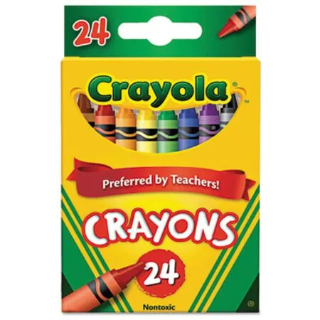 Crayola - CYO-523024 - Classic Color Crayons, Peggable Retail Pack, 24 Colors/pack