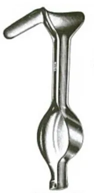 Integra Lifesciences - Miltex - 30-187 - Vaginal Speculum/retractor Miltex Auvard Nonsterile Surgical Grade German Stainless Steel Medium Single-ended Angled 75° Weighted 2.5 Lbs. Reusable Without Light Source Capability