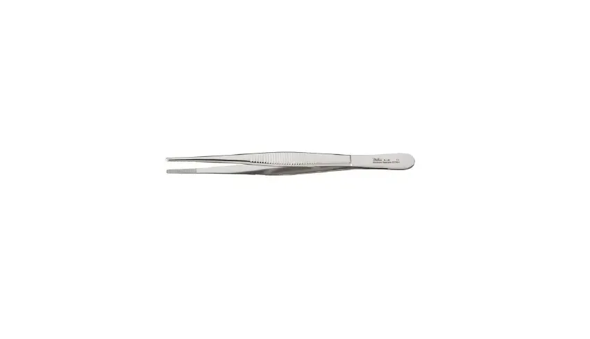Integra Lifesciences - Miltex - 6-18 - Dressing Forceps Miltex 12 Inch Length Or Grade German Stainless Steel Nonsterile Nonlocking Thumb Handle Straight Serrated Tips