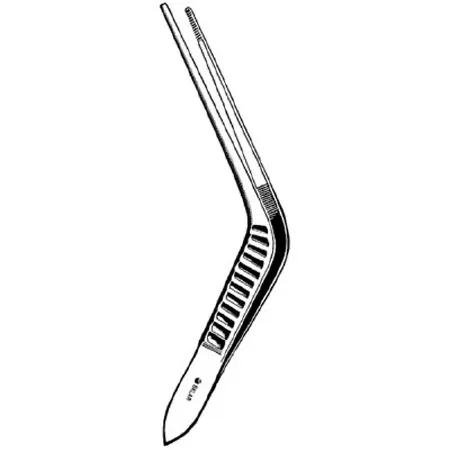Sklar - 67-1150 - Forceps Wilde 5 Inch Length Surgical Grade Stainless Steel Nonsterile Nonlocking Thumb Handle Angled Serrated Tip