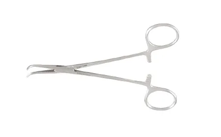 Integra Lifesciences - Miltex - 7-255 - Thoracic Forceps Miltex Gemini-mixter 5-1/2 Inch Length Or Grade German Stainless Steel Nonsterile Ratchet Lock Finger Ring Handle Full Curved Delicate, Serrated Tips