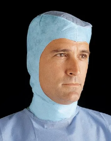 Cardinal - Comfort - 4380C - Surgical Hood Comfort One Size Fits Most Blue Tie Closure
