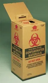 Medegen Medical - From: 10-2002 To: 10-2011 - Biomedical Waste Container, Corrugated Box & Liner, Flat Pack, 2.5 Gal, Print: Biohazardous/ Infectious Waste, Biohazard Symbol