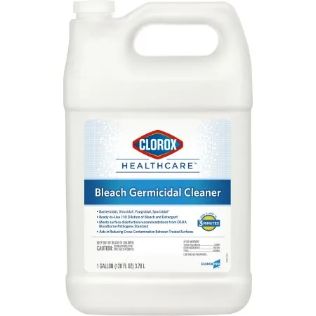 Clorox - From: 68973 To: 68978  Healthcare Bleach Germicidal Healthcare Bleach Germicidal Surface Disinfectant Cleaner Refill Manual Pour Liquid 1 gal. Jug Fruity Floral Bleach Scent NonSterile