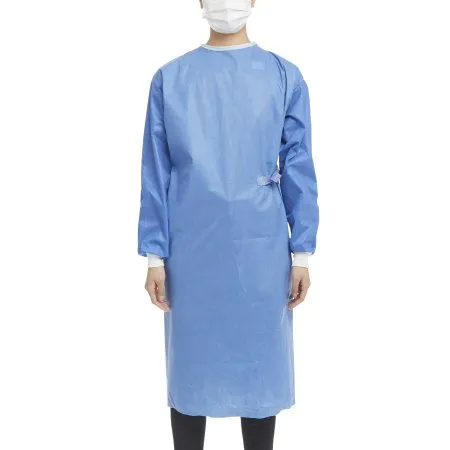 Cardinal - Astound - 9505 -  Non Reinforced Surgical Gown with Towel  Small / Medium Blue Sterile AAMI Level 3 Disposable