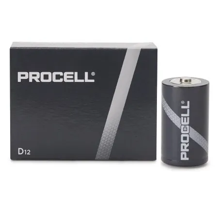 Duracell - PC1300 - Alkaline Battery Duracell Procell D Cell 1.5v Disposable 12 Pack