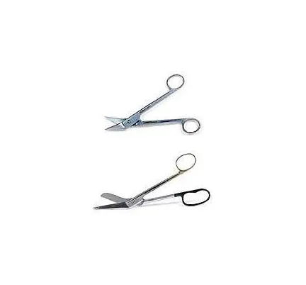 BSN Jobst - 28230 - Bandage Scissors Clean Cut? 8 Inch Length Surgical Grade Stainless Steel / Tungsten Carbide Nonsterile Finger Ring Handle Angled Blunt Tip / Blunt Tip