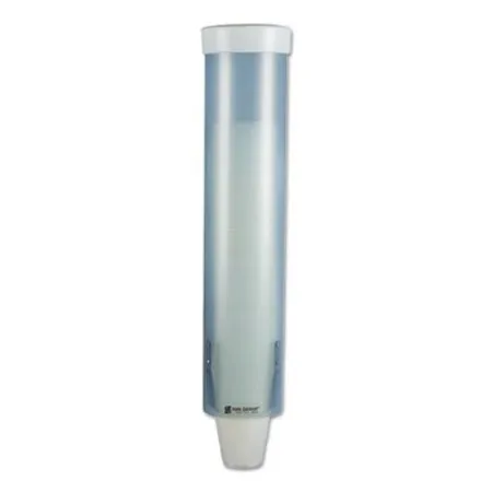San Jamar - SJM-C3165FBL - Adjustable Frosted Water Cup Dispenser, For 4 Oz To 10 Oz Cups, Blue