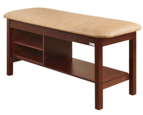 Clinton Industries - Classic Series - From: 300-24 To: 300-30 - Table w/shelving unit wide Classic FLAT TOP