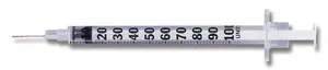 BD - 309623 - Tuberculin Syringe with Detachable PrecisionGlide Needle 27G