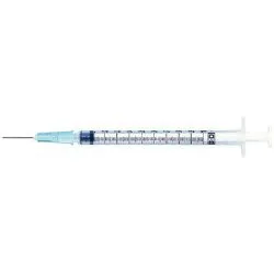 BD Becton Dickinson - 309626 - Tuberculin Syringe, 1mL, Detachable Needle, Slip Tip, 25G x 5/8", 100/bx, 8 bx/cs (Continental US Only)