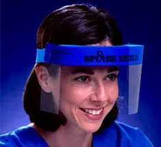 Splash Shield - 4511B - Face Shield One Size Fits Most Half Length Anti fog Disposable NonSterile