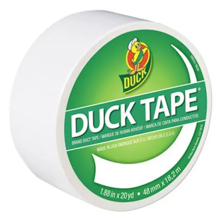 Duck - DUC-1265015 - Colored Duct Tape, 3 Core, 1.88 X 20 Yds, White