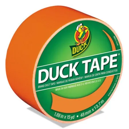 Duck - DUC-1265019 - Colored Duct Tape, 3 Core, 1.88 X 15 Yds, Neon Orange