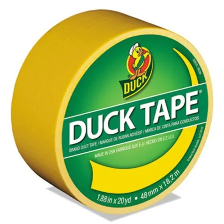 Duck - DUC-1304966 - Colored Duct Tape, 3 Core, 1.88 X 20 Yds, Yellow