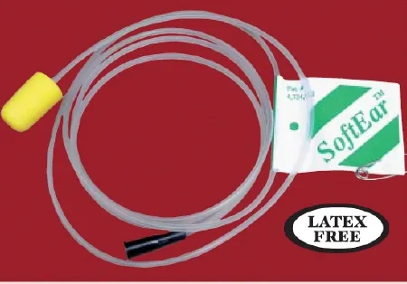 Sun Med - Comfort FIT SoftEar - 6-1030-25 - Monoscope Comfort Fit Softear 4 Foot Tubing, Disposable, Not Made With Natural Rubber Latex, Disposable For Esophageal Stethoscope, Wenger Chest Piece
