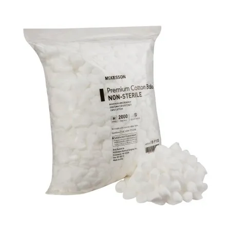 McKesson - 18-9153 - Cotton Ball Medium Cotton NonSterile