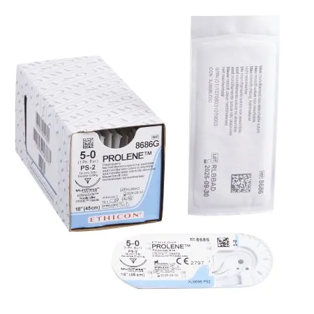 J&J - Prolene - From: 8661G To: 8699G - suture with needle
