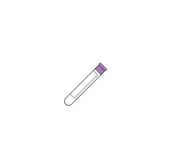 BD - 367844 - Bd Vacutainer Venous Blood Collection Tube Whole Blood Tube K2 Edta Additive 13 X 75 Mm 4 Ml Lavender Conventional Closure Plastic Tube