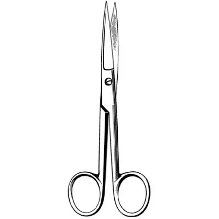 Sklar - Surgi-OR - 95-284 - Operating Scissors Surgi-or 6-1/2 Inch Length Office Grade Stainless Steel Nonsterile Finger Ring Handle Straight Sharp Tip / Sharp Tip
