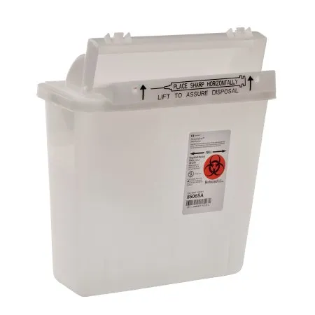 Cardinal - SharpStar In-Room - 8506SA - Sharps Container SharpStar In-Room Translucent Base 12-1/2 H X 10-3/4 W X 5-1/2 D Inch Horizontal Entry 1.25 Gallon