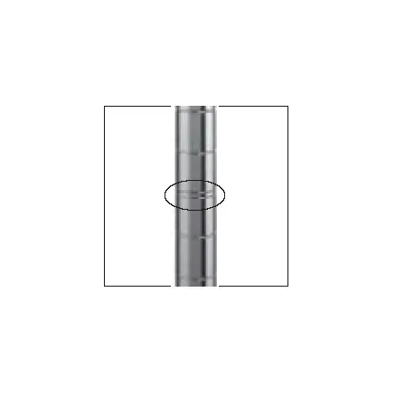 Intermetro Industries - Site-Select - 33UP - Shelf Post Site-select 33-7/8 H, 2 Lbs, Chrome