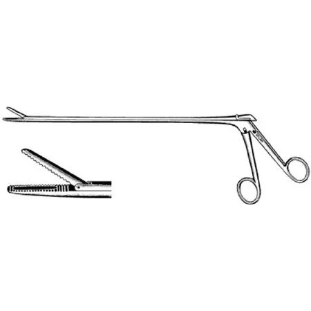 Sklar - 79-3230 - Foreign Body Removal Forceps Sklar Mathieu 11 Inch Length Surgical Grade Stainless Steel Nonsterile Nonlocking Finger Ring Handle Straight Blunt Serrated Alligator Jaws
