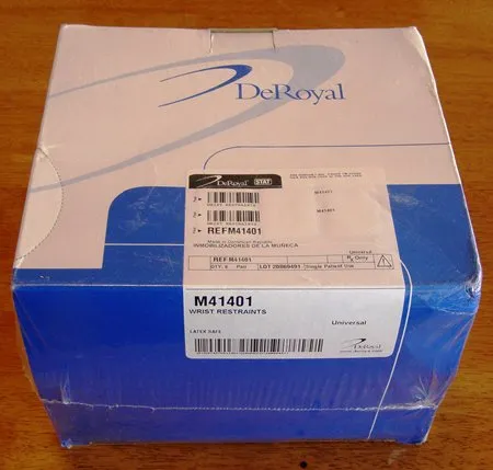 DeRoyal - M41401 - Wrist Restraint One Size Fits Most D-ring Strap 2-strap