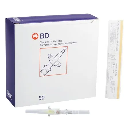 BD Becton Dickinson - Insyte Autoguard - 381512 -  Peripheral IV Catheter  24 Gauge 0.75 Inch Retracting Safety Needle