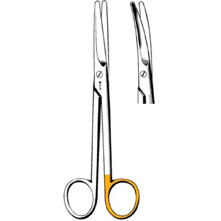 Sklar - 15-3560 - Dissecting Scissors Sklarcut Mayo 5-1/2 Inch Length Or Grade Stainless Steel Nonsterile Finger Ring Handle Curved Blunt Tip / Blunt Tip