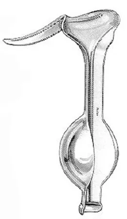 Integra Lifesciences - Miltex - 30-195 - Vaginal Speculum/retractor Miltex Steiner-auvard Nonsterile Surgical Grade German Stainless Steel X-long Single-ended Angled 90° Weighted 2.5 Lbs. Reusable Without Light Source Capability