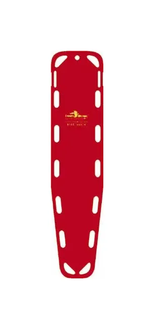 Fleming Industries - 35850P-RD - BACKBOARD, BASE W/PINS 16&#34;X72&#34;RED