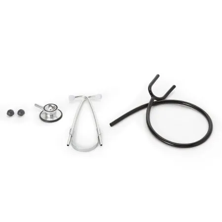 McKesson - 01-670BKGM - Classic Stethoscope Black 1 Tube 22 Inch Tube Double Sided Chestpiece